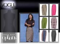 8603 VOGUE EZ LINED STRAIGHT PRINCESS SKIRTS LENGTHS PATTERN 6-12